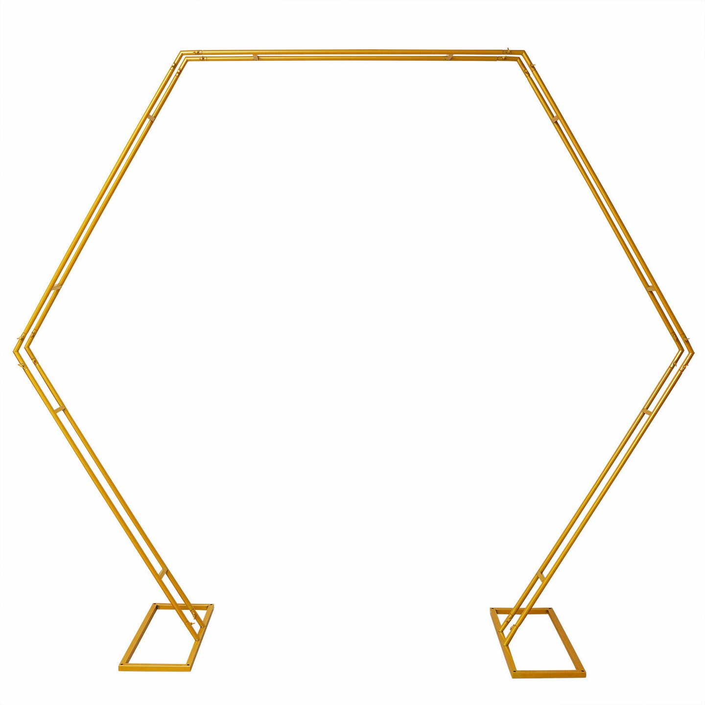Kitcheniva Gold Hexagon Wedding Arch Backdrop