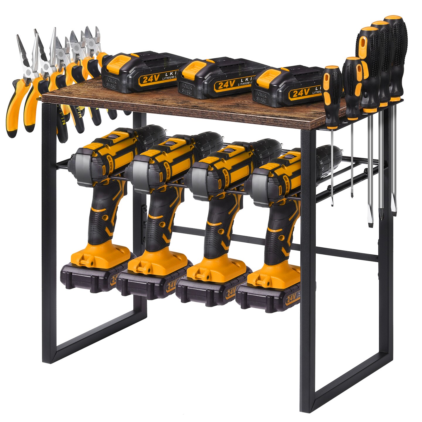 Tool Organizer Cordless Tool Utility Rack Garage Organization and Storage