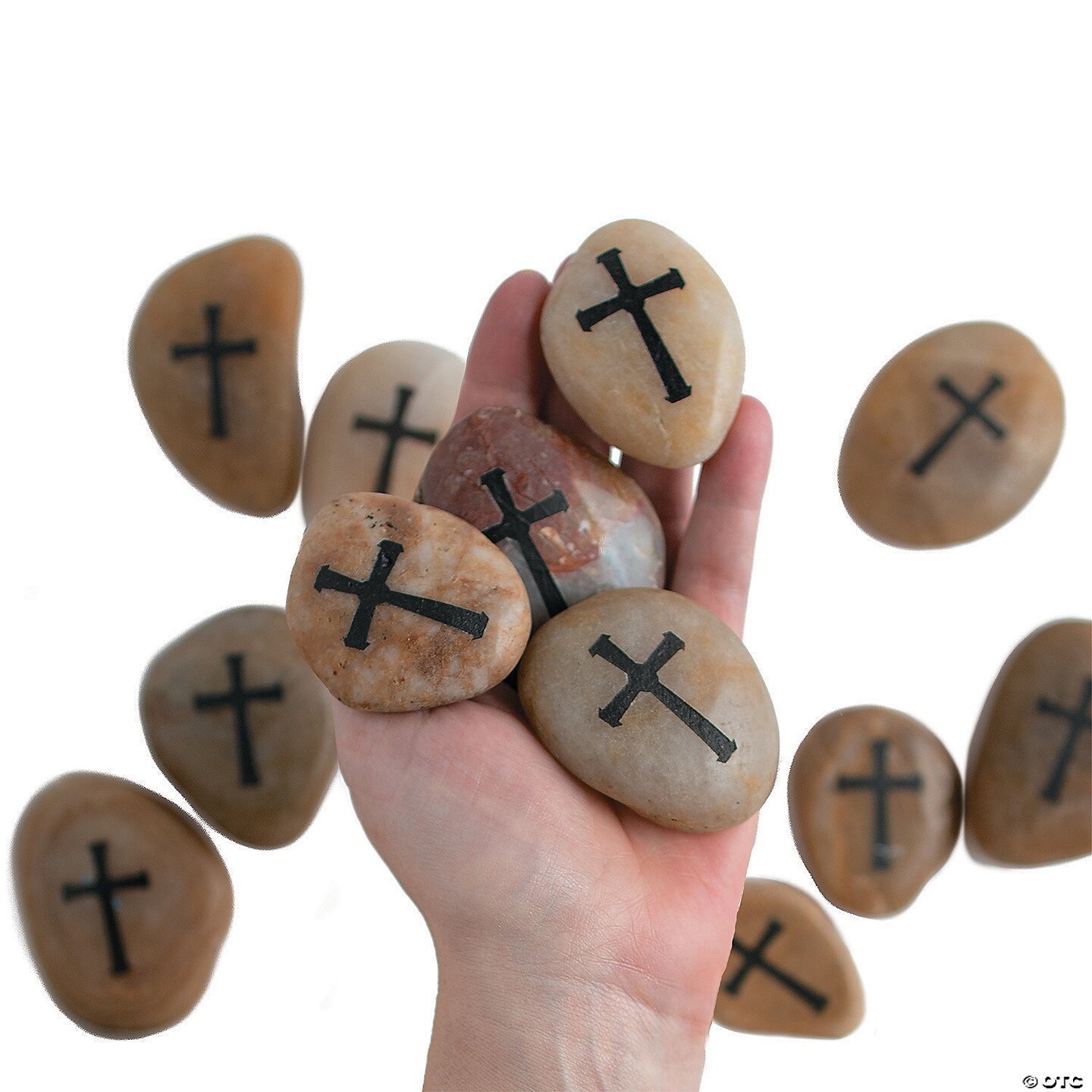 Cross Worry Stones - 12 Pc.