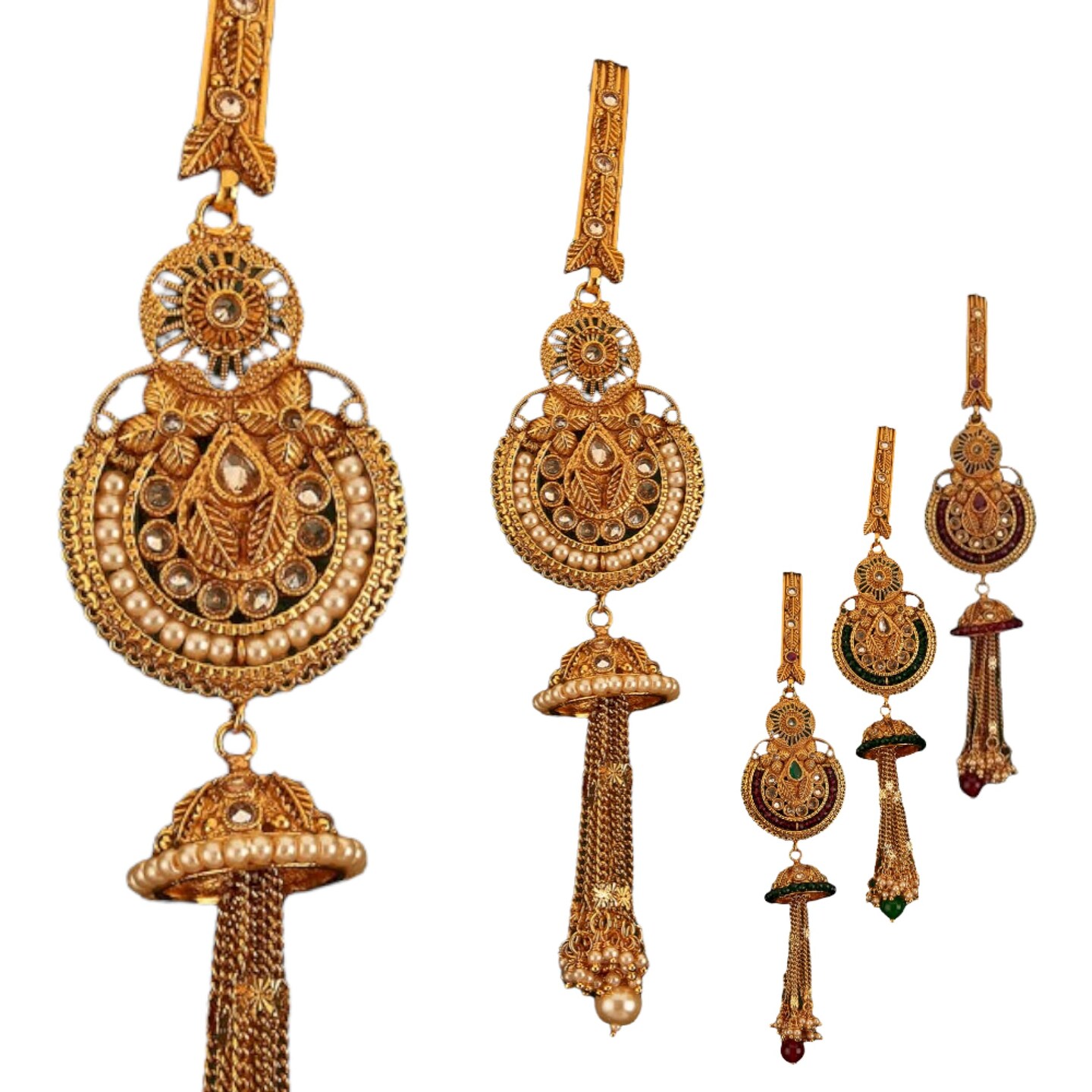 Indian Waist Key Chain Classic Gold Plating Indian Kamarbandh Ethnic Kundan Belly Chain Bridal Jewelry Gift