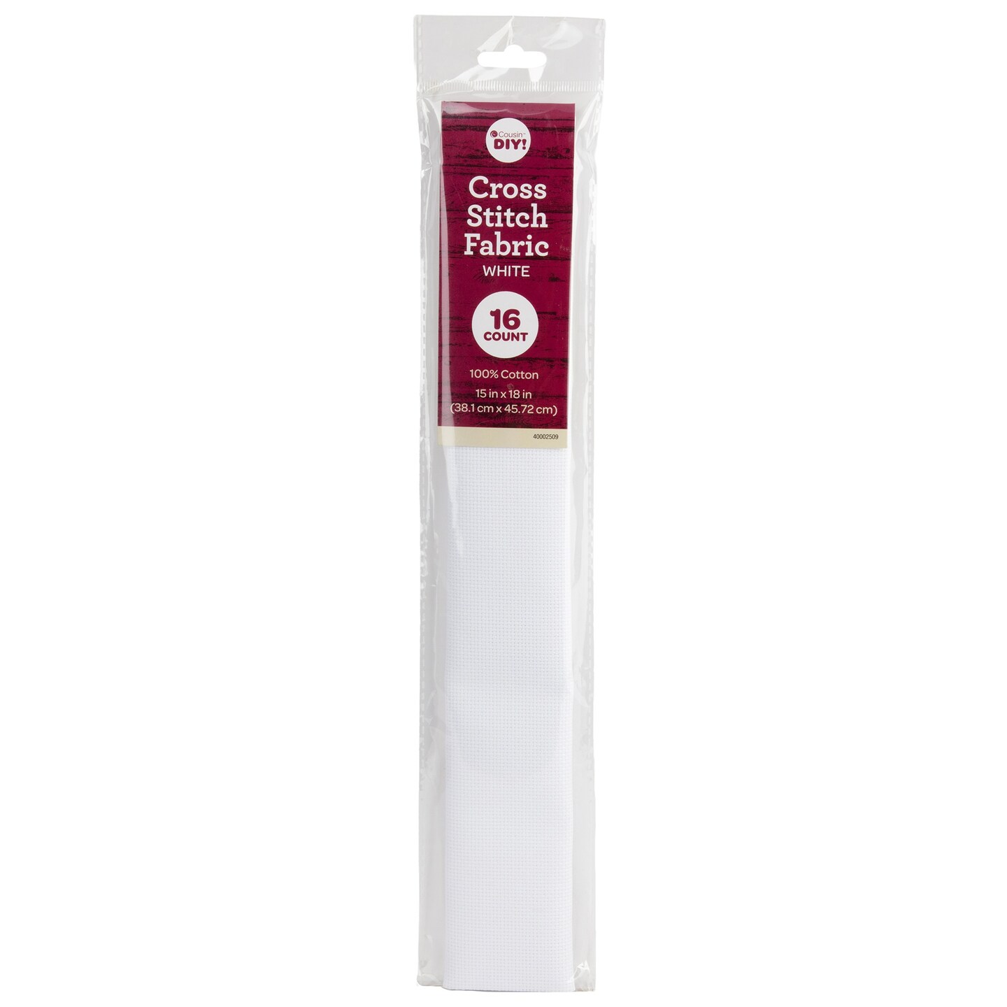 CousinDIY 16 Count Aida Fabric 15&#x22;X18&#x22;-White