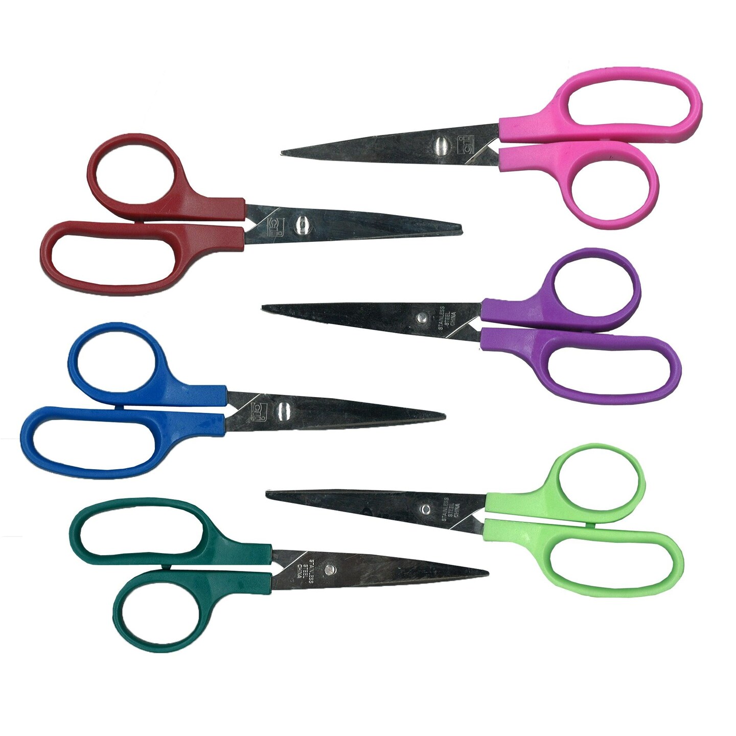 Children&#x27;s 5&#x22; Scissors, Pointed Tip, Assorted Colors, Pack of 36