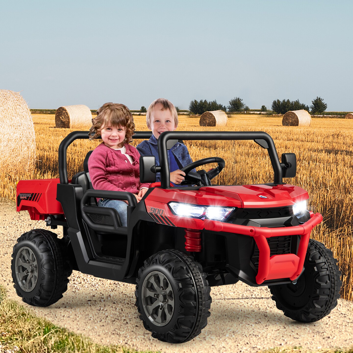 24V Ride on Dump Truck with Remote Control - 46.8&#x22; x 26.7&#x22; x 25.5&#x22;(L x W x H)