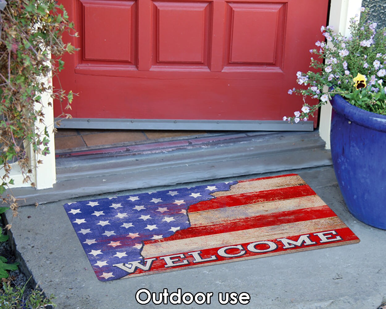 Freedom Stars and Stripes Door Mat (18 x 30&#x22;)