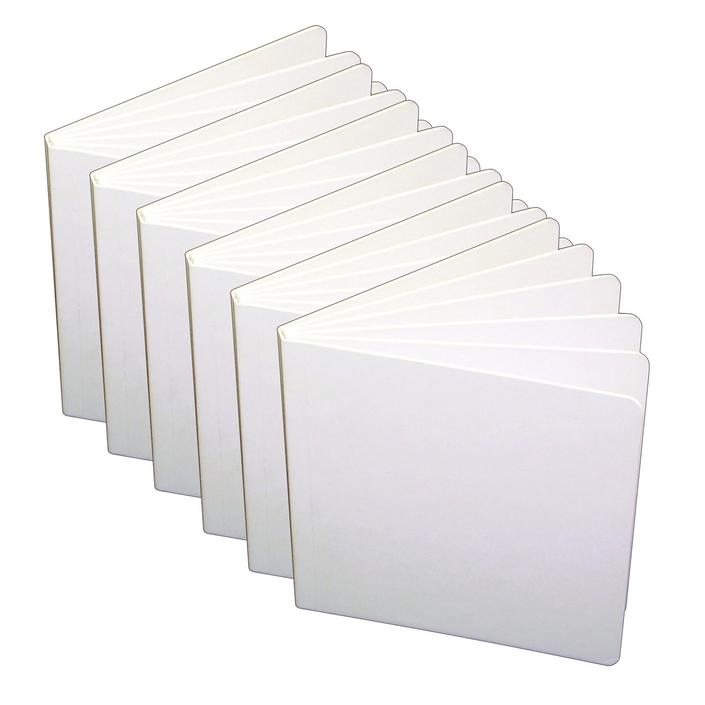 Big Hardcover Blank Book, 8.5&#x22; x 11&#x22; Portrait, White, Pack of 6