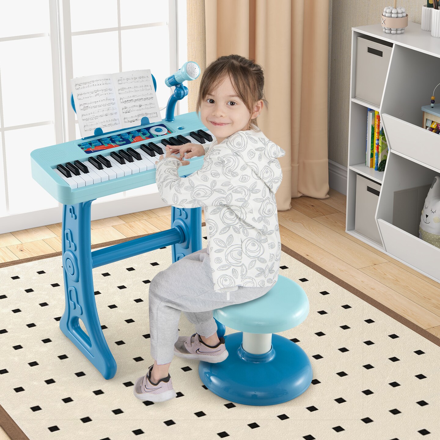 Kids Piano Keyboard 37-key Kids Toy Keyboard Piano With Microphone For ...