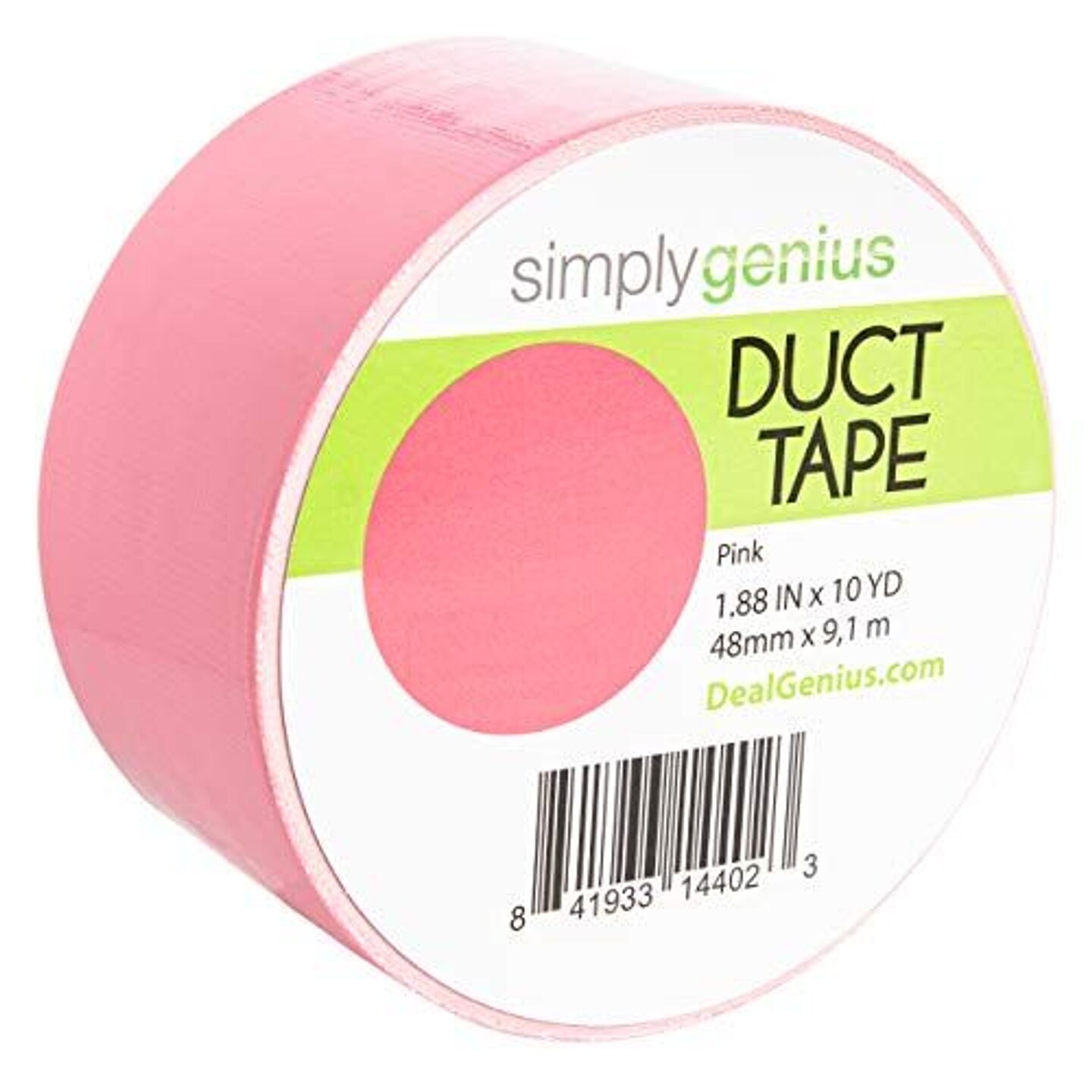 Simply Genius Art &#x26; Craft Duct Tape Heavy Duty - Craft Supplies for Adults - Colored Duct Tape - 1.8 in x 10 yards - Colorful Tape for DIY, Craft &#x26; Home Improvement (Pink, Single roll)