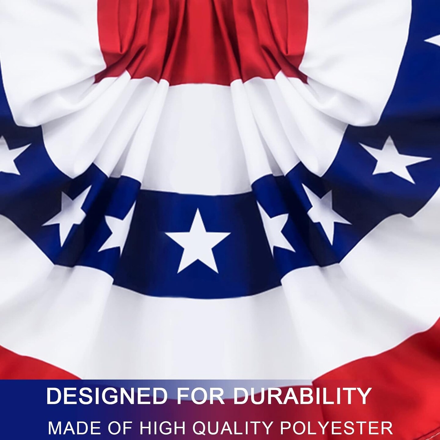 Fancy Half Fan Banner Flag for Memorial Day Decoration