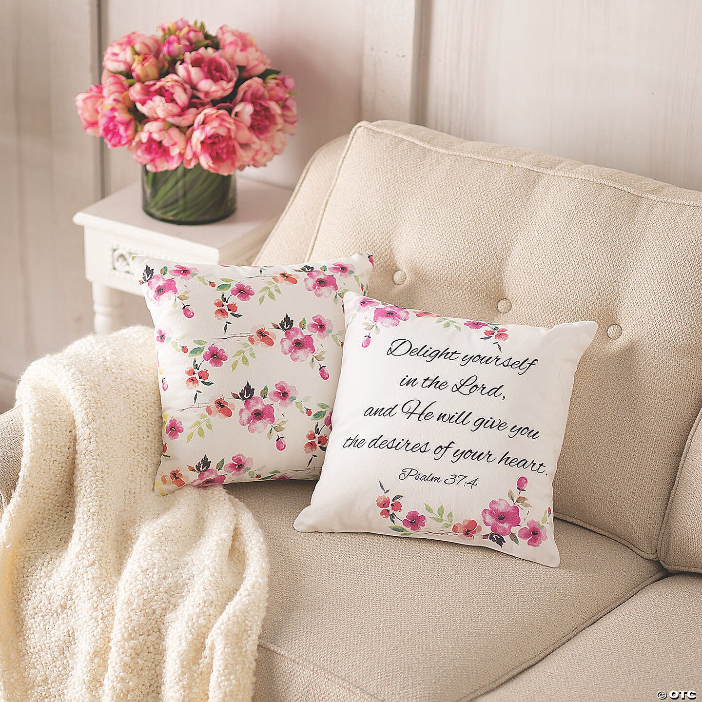 Inspirational Floral Pillow Set | MINA&#xAE;