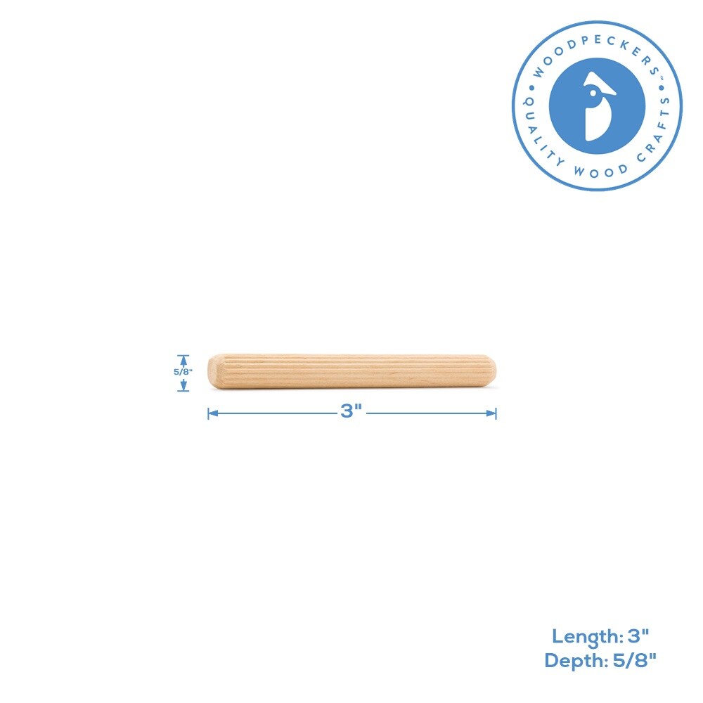 Wood Dowel Pins, Multiple Sizes, for Furniture & Crafts|Woodpeckers