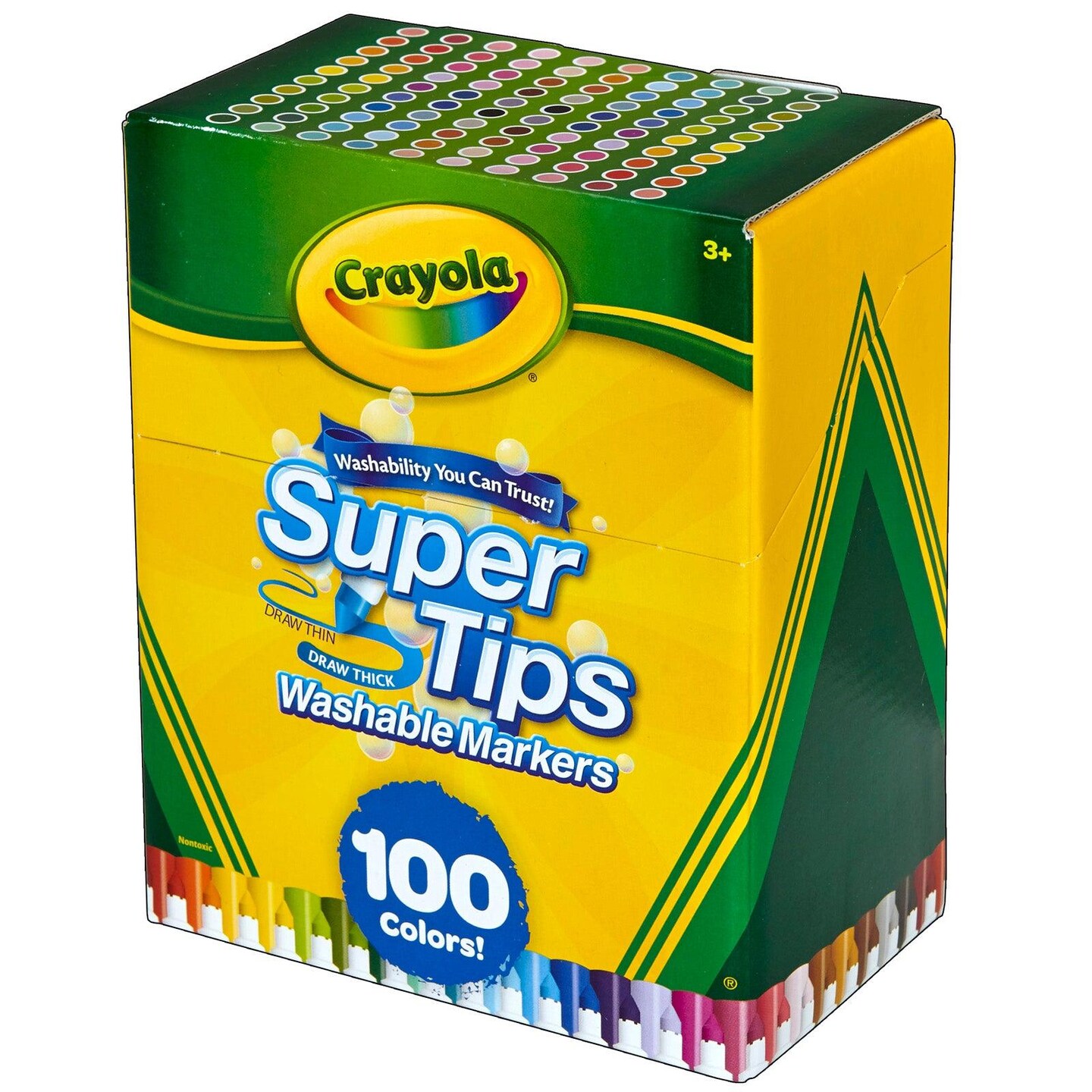 Washable Super Tips Markers, Pack of 100