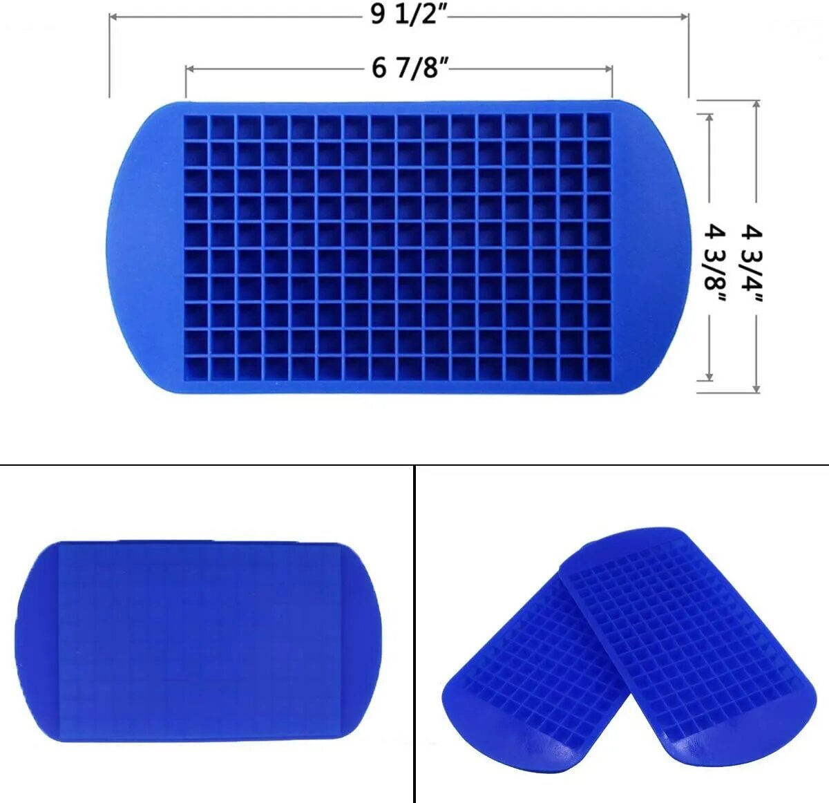 Kitcheniva 2 Pcs Ice Cube Maker Mold 160 Grids