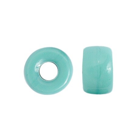 John Bead 9mm Opaque Glass Pony Beads, 100pcs