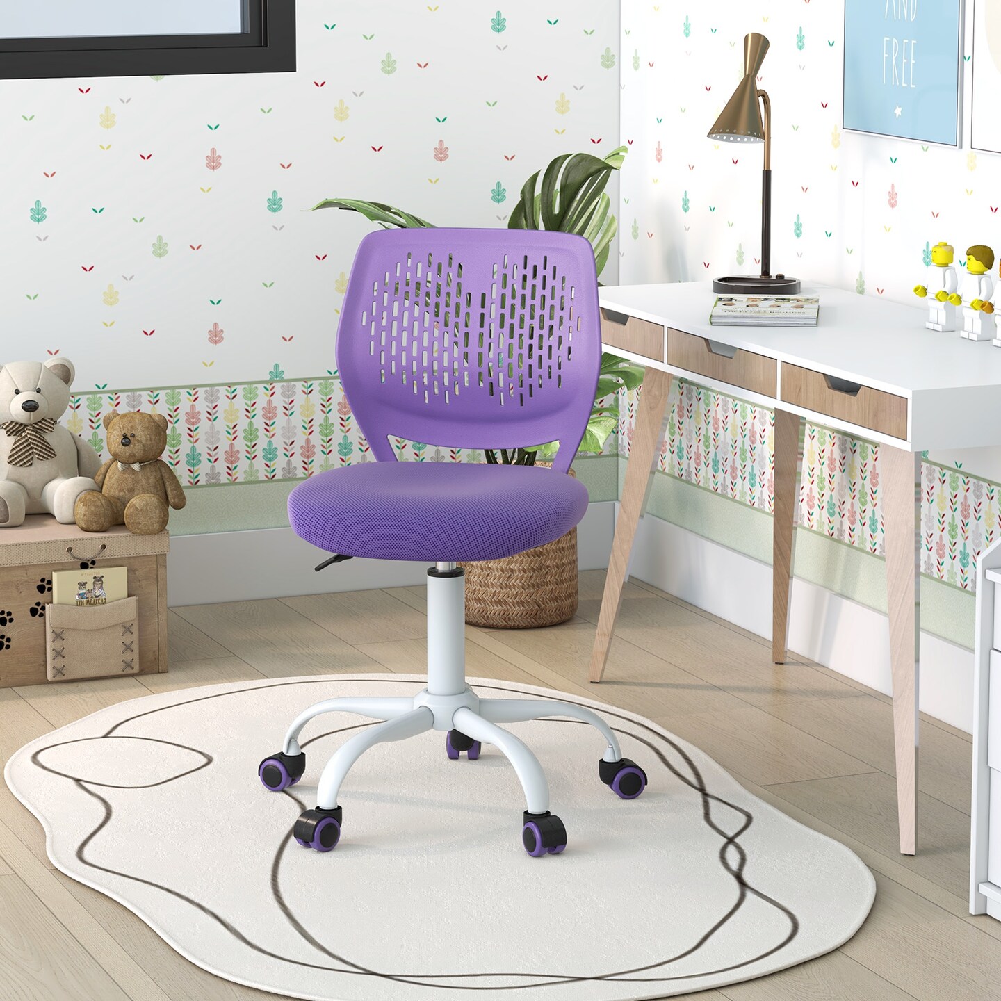 Ergonomic Children Study Chair With Adjustable Height