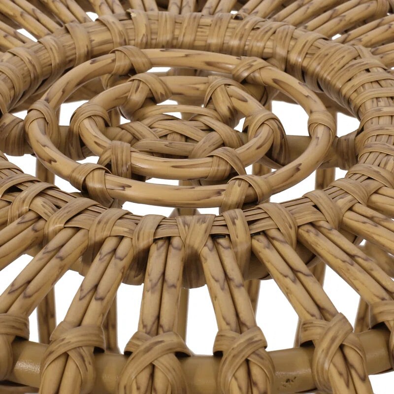 Mcchristian Outdoor Rattan Side Table