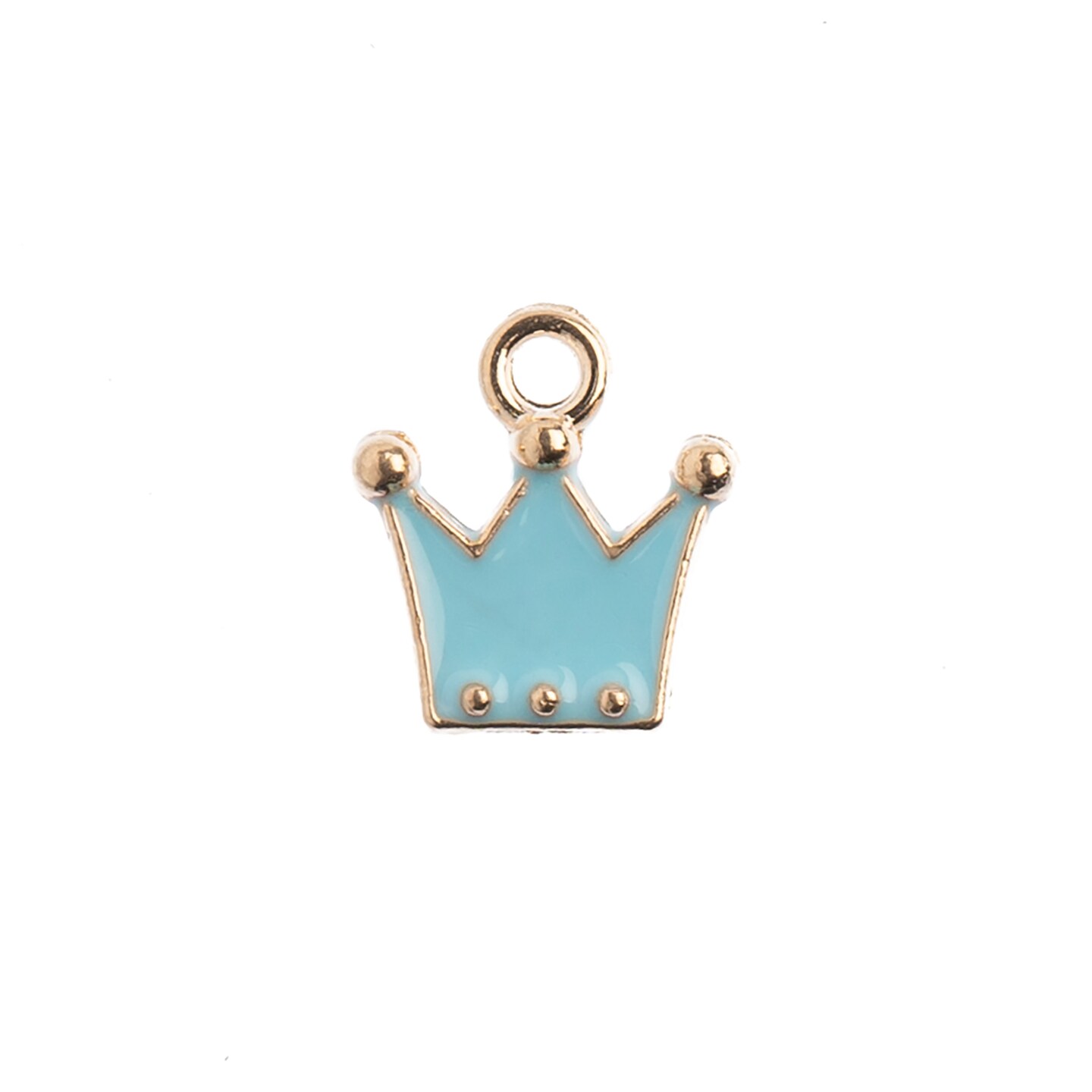 John Bead Sweet & Petite Crown Charms, 10pcs