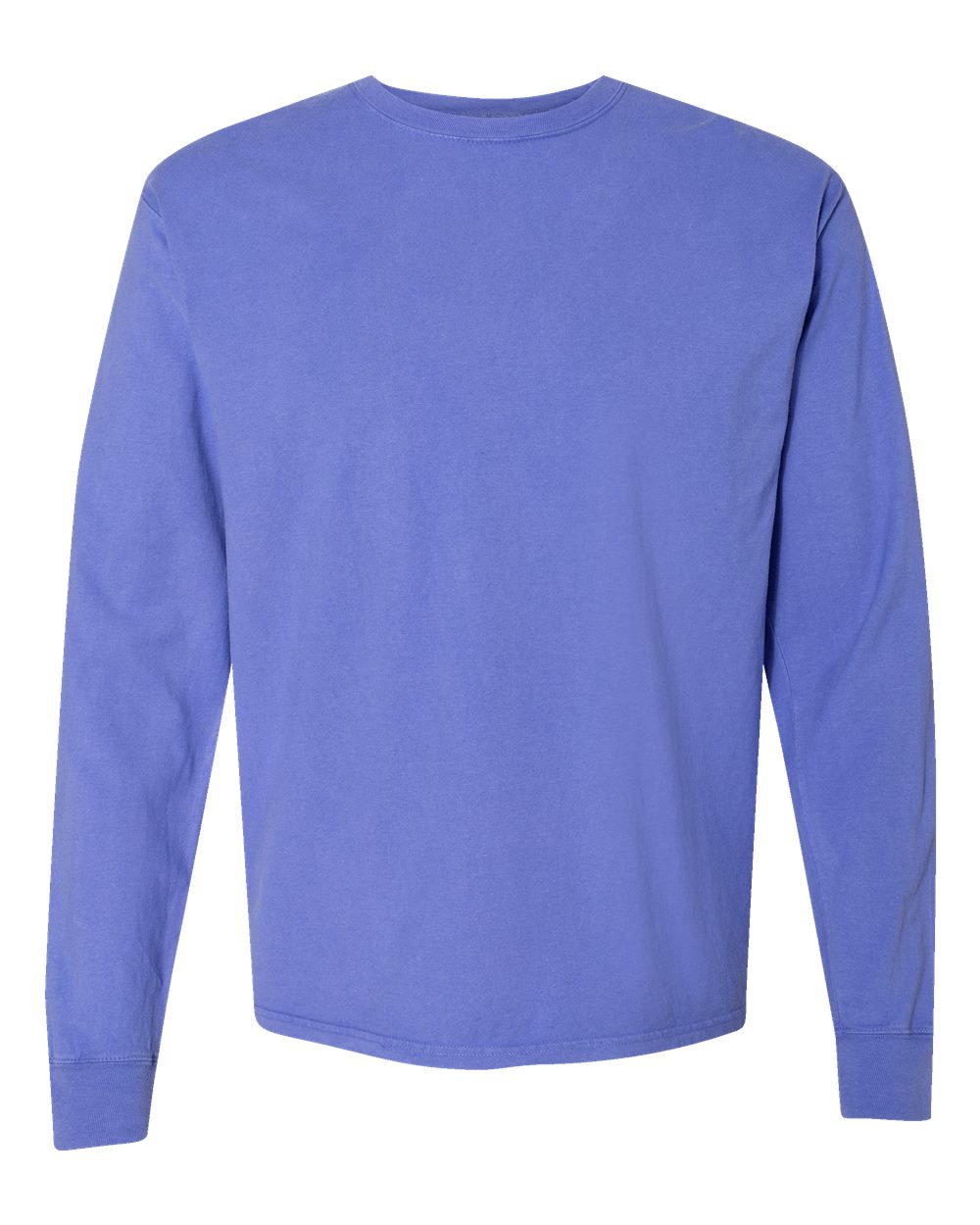 Hanes® Garment Dyed Long Sleeve Crewneck T-Shirt, Size: S, Color