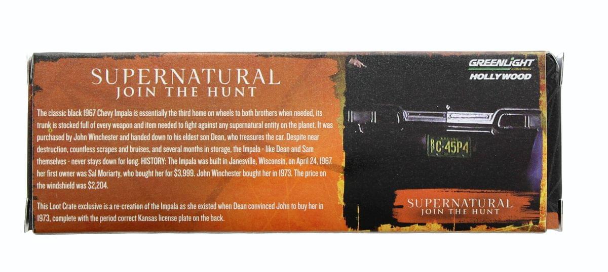 Supernatural 1/64 Die-Cast Car - 1967 Chevrolet Impala (Loot Crate Exclusive)