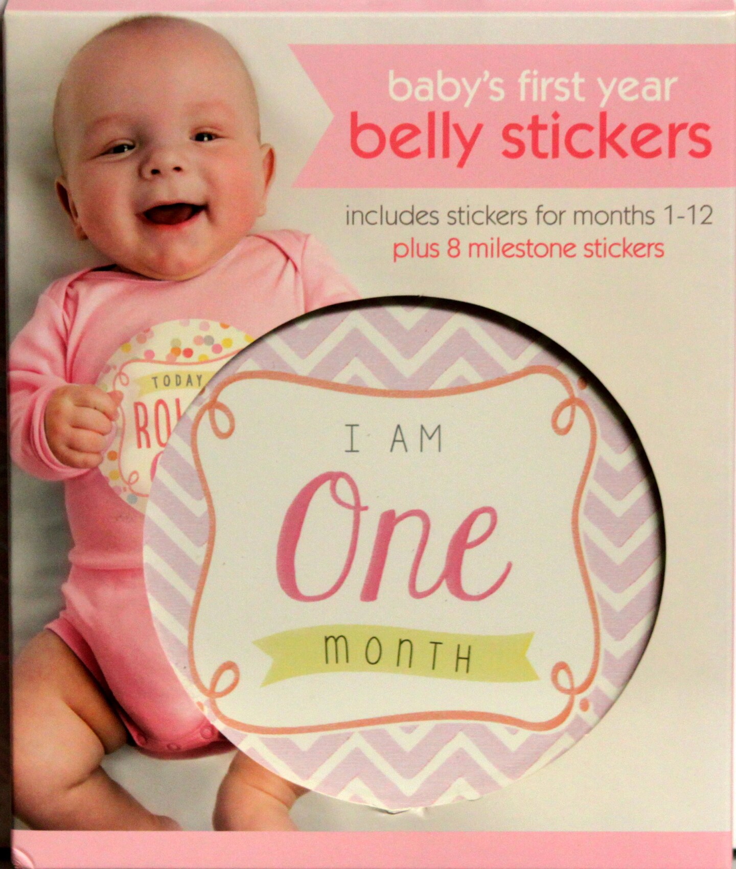 Baby&#x27;s First Year Belly Stickers-Baby Girl