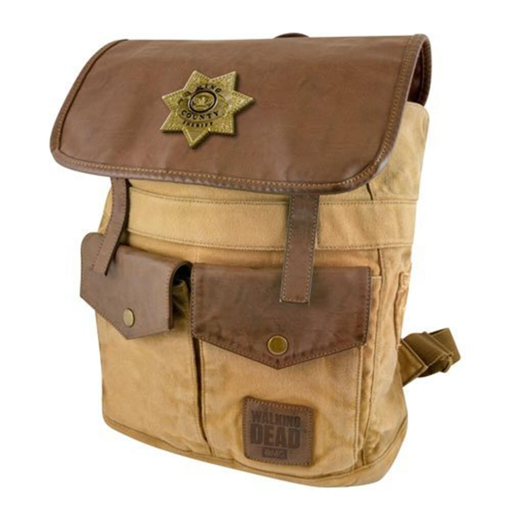 The Walking Dead Sheriff Rick Grime&#x27;s Brown Backpack