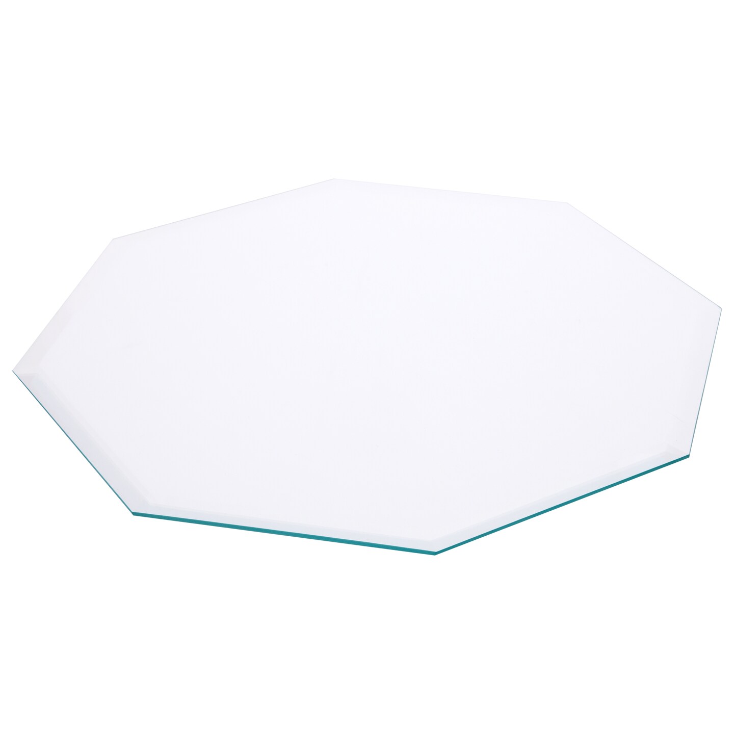 Plymor Octagon 5mm Beveled Clear Glass, 14 inch x 14 inch