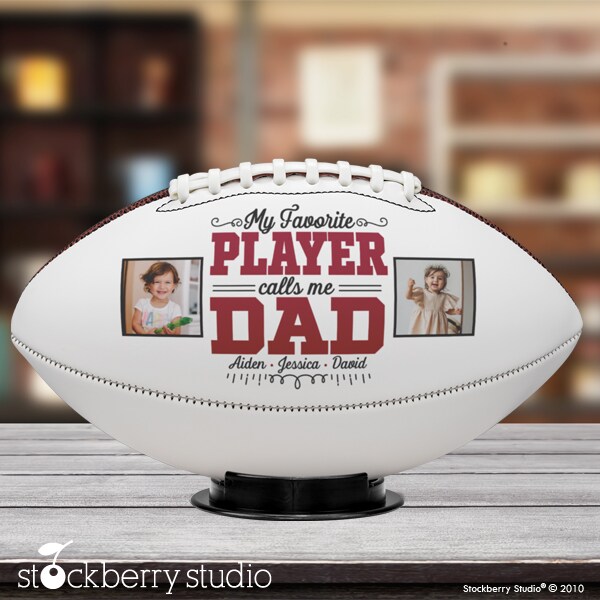 Dad Football Personalized Gift from Daughter Son Kids Custom Grandpa Papa Grandfather Father's Day Sports Dad Birthday MakerPlace by Michaels