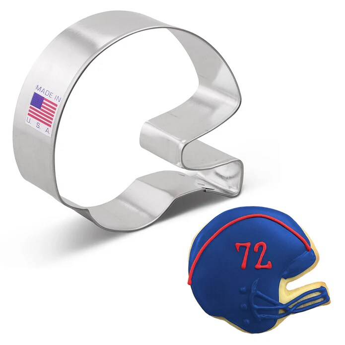 Ann Clark Football Helmet Cookie Cutter 3 1/2&#x22;