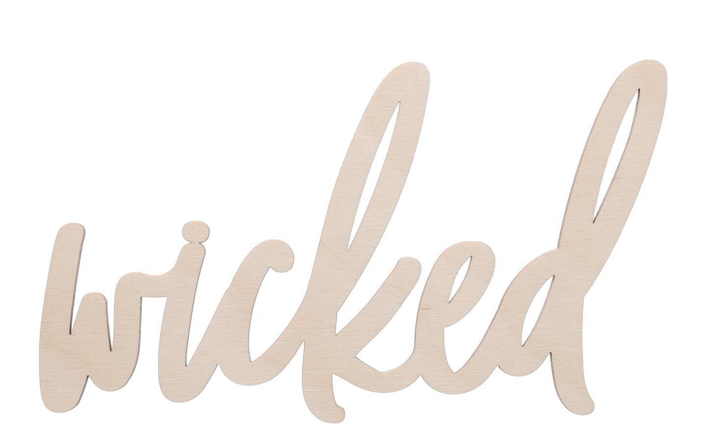 Leisure Arts Wood Word Medium 7.5x4.5&#x22; Wicked