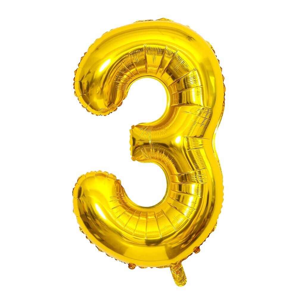 Kitcheniva 40&#x22; Gold Helium Giant Number Balloons Large Foil
