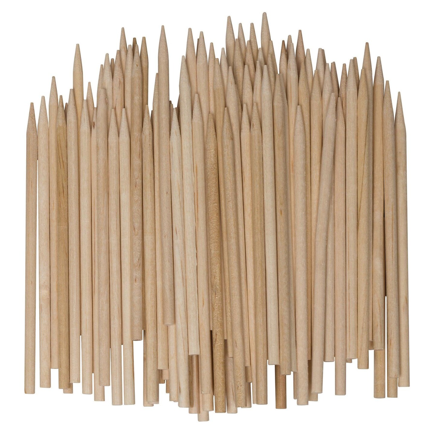 Wood Sticks ,4.5&#x22;, Natural, 100 Sticks Per Pack, 6 Packs