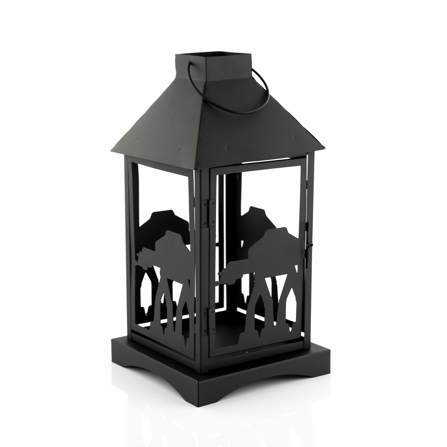 Star Wars Black Stamped Lantern | Imperial AT-AT Walker | 14 Inches Tall