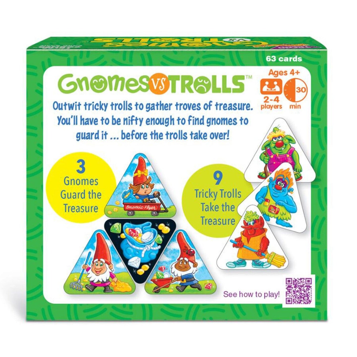 GNOMES vs TROLLS&#x2122; Three Corner&#x2122; Card Game, Pack of 3
