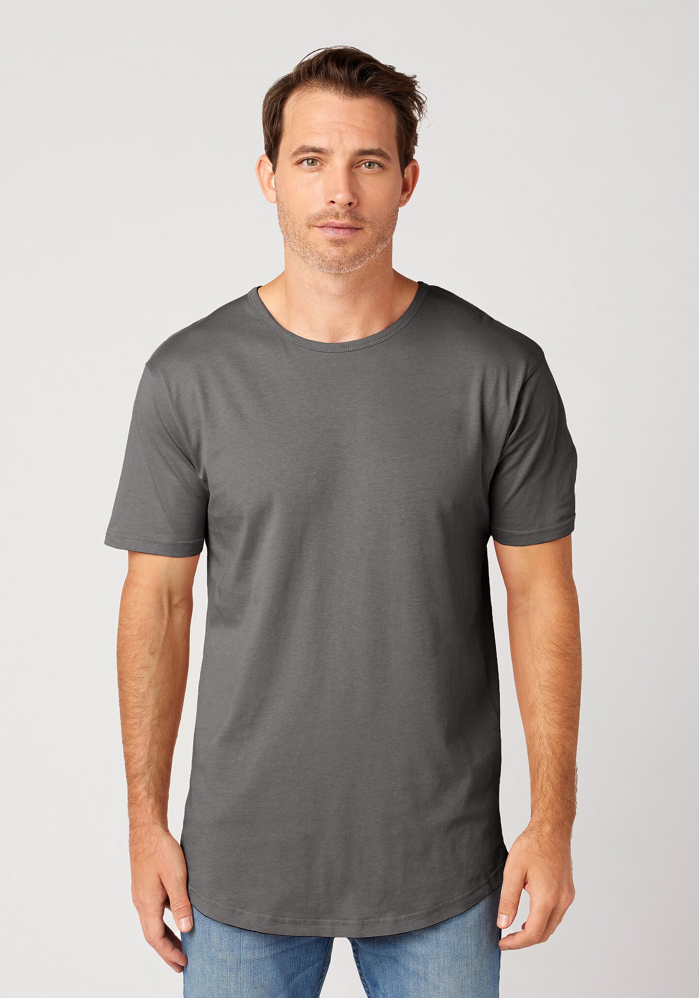 UNISEX DROP TAIL Crewneck Short Sleeve T-SHIRT