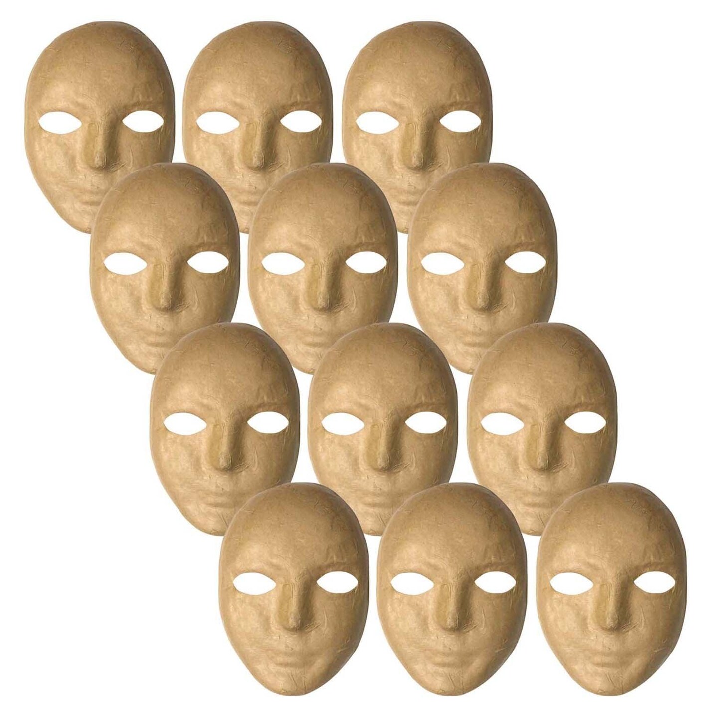 Papier Mach&#xE9; Mask, 8&#x22; x 5-1/4&#x22;, Pack of 12