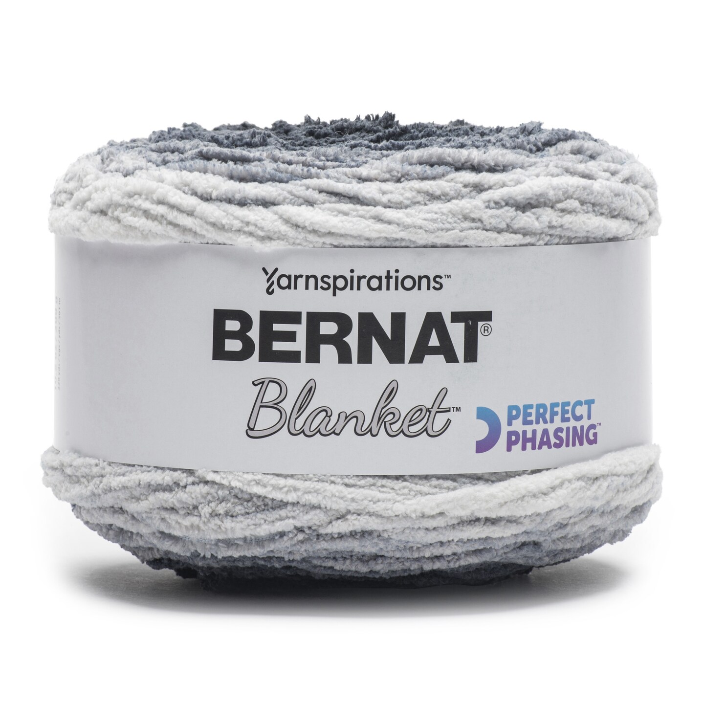 Bernat Blanket Perfect Phasing Yarn-Deep Black
