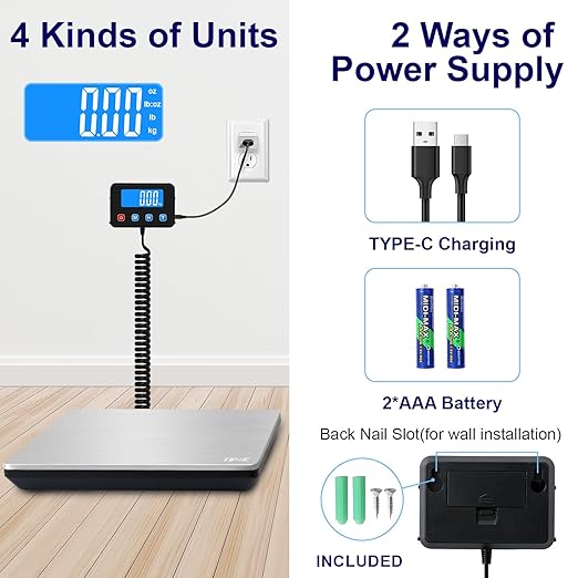 TIPRE&#xAE; Digital Shipping Postal Scale