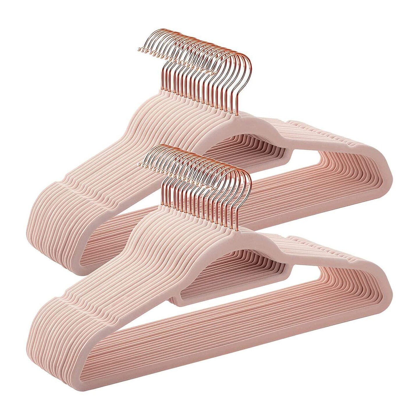 Rose Velvet Hangers 17.5. Pack of 10 Thin Hangers Non Slip Velvet for Any Clothing Style. Sturdy &#x26; HeavyDuty Velvet Hanger 17.5 Inch Size. Portable Adult Velvet Clothes Hangers