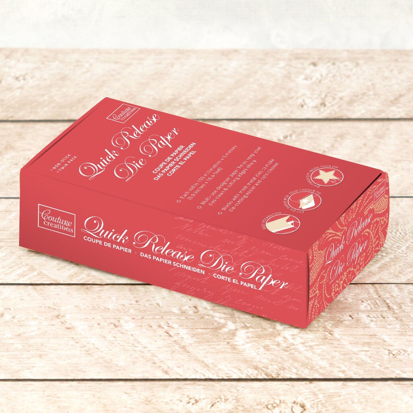 Couture Creations  - Quick Release Die Paper Twin Pack (15cm x 5 m each)