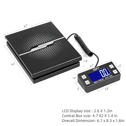 Weighmax&#xAE; Digital Shipping and Postal Scale with Extended Display