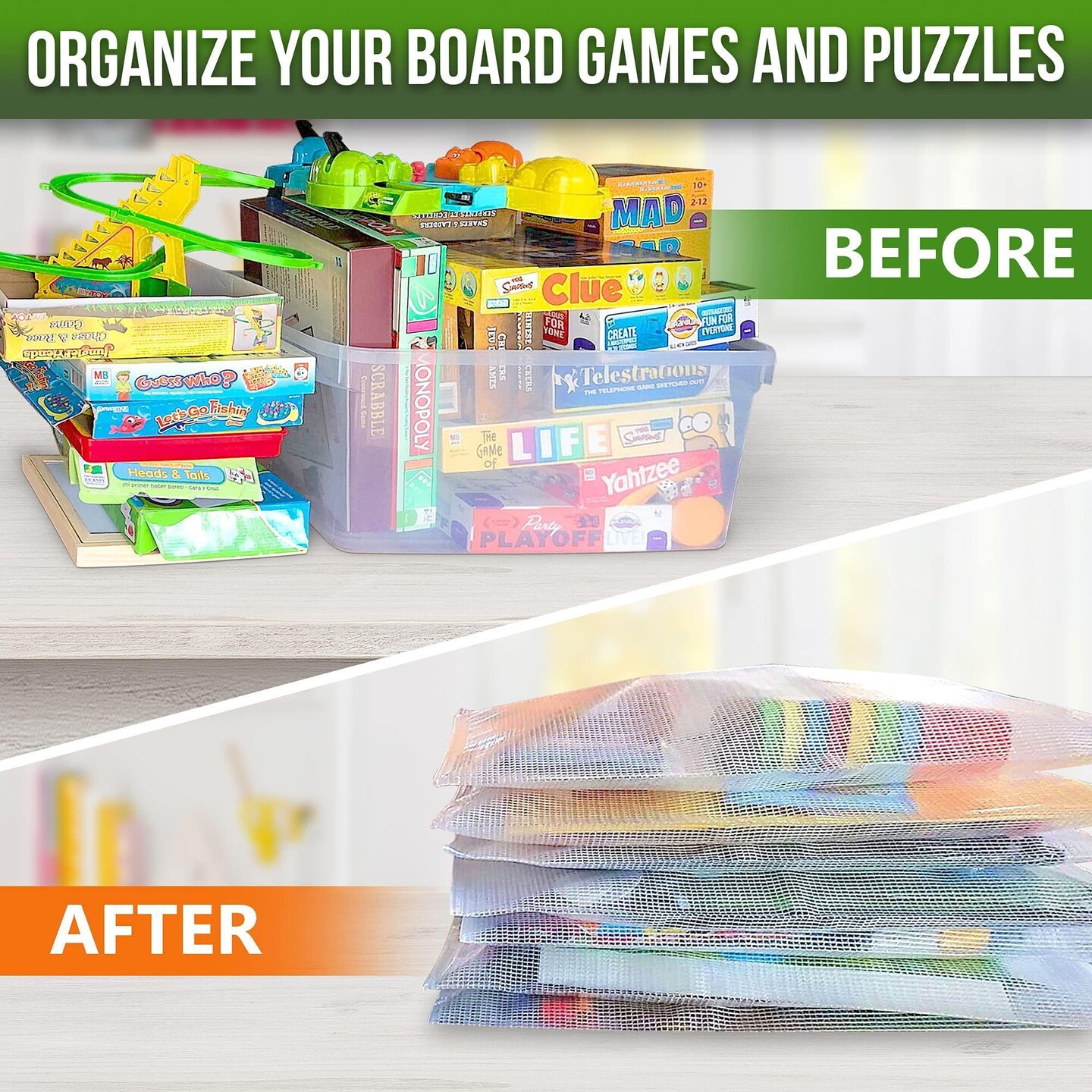 10 Pack Mesh Zipper Pouch 10x14 for Board Games &#x26; Puzzle Organizing   Mesh Bags with Zipper   Zipper Pouches for Organizing   Board Game Storage Organizer Zippered Pouches   Plastic Mesh Zipper Bag