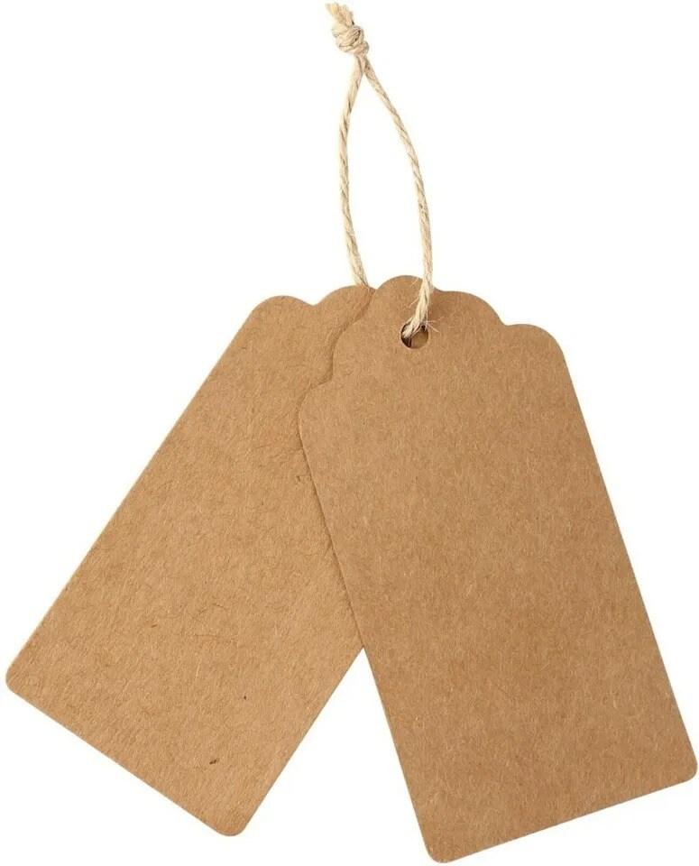 120 Kraft Paper Wedding Gift Tags