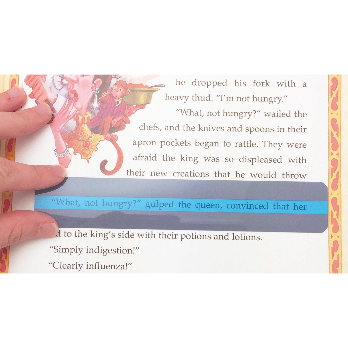 Sentence Strip Reading Guide, 1-1/4&#x22; x 7-1/4&#x22;, Blue, Pack of 24