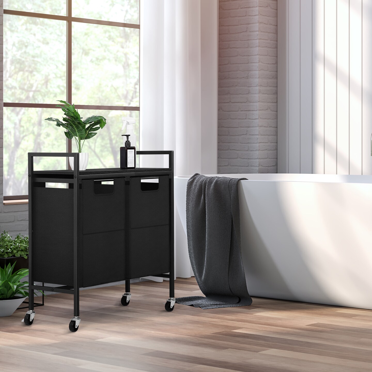 Double Laundry Hamper Laundry Basket
