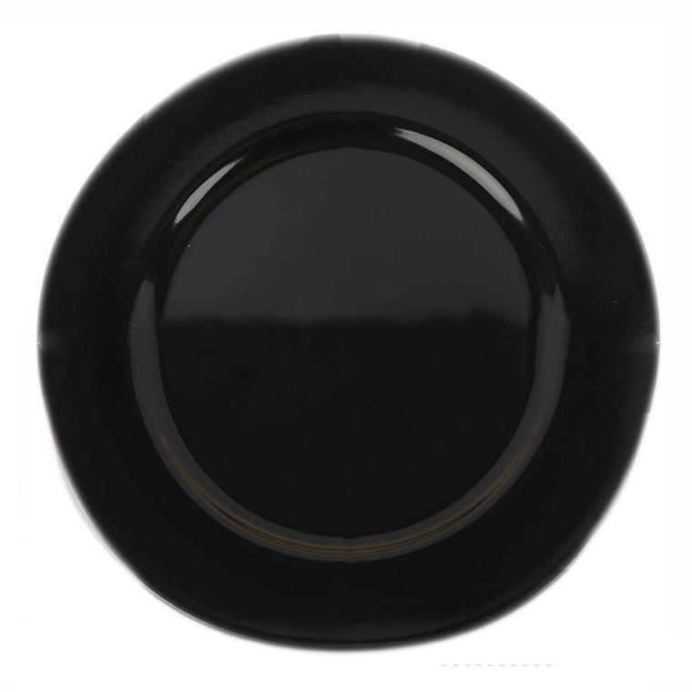 24 pcs 13&#x22; BLACK Round CHARGER PLATES