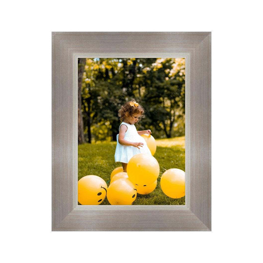 Contemporary Silver Wide Picture Frame Modern Framing