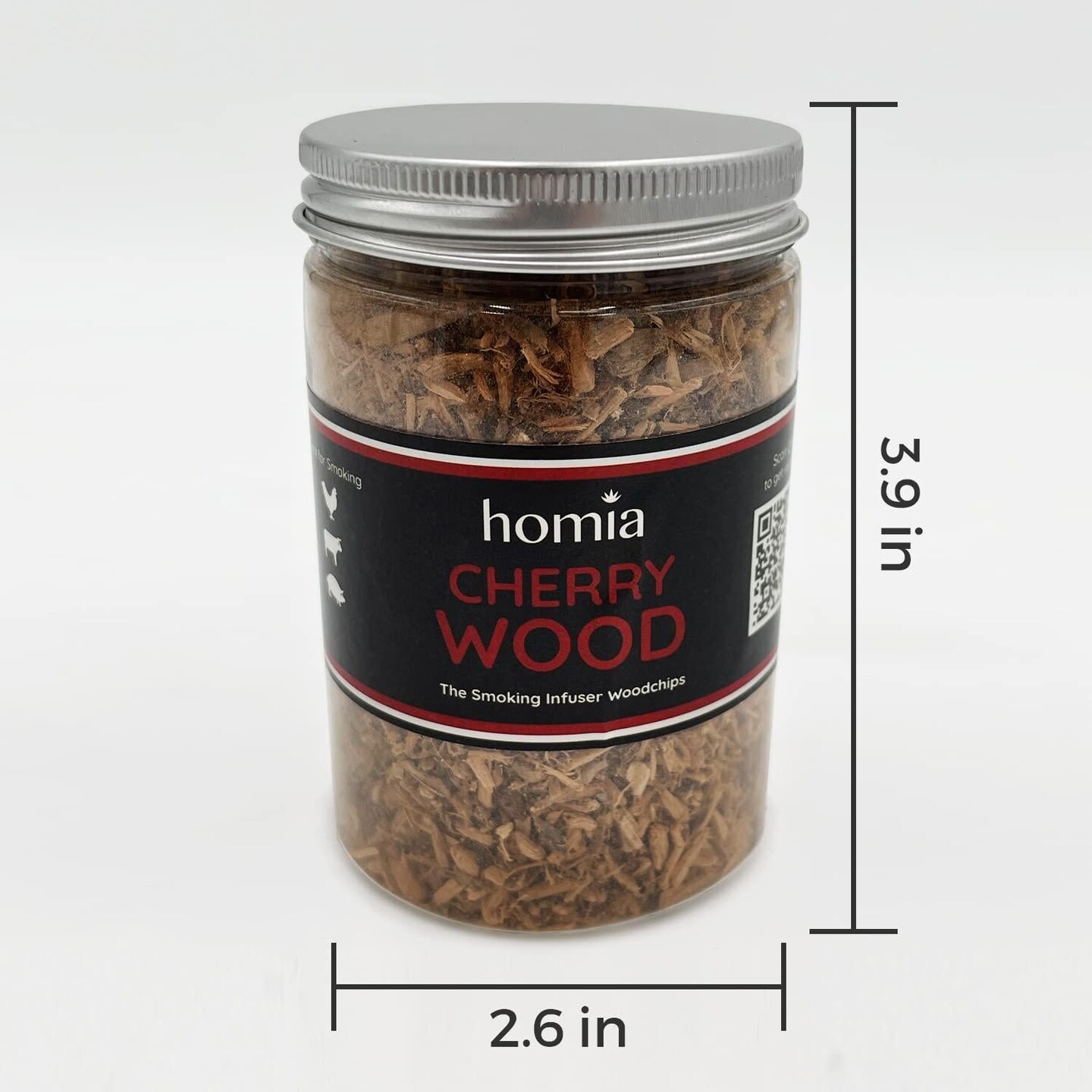 Cocktail Smoker Kit of Wood Chips 5 pcs x 8.4 oz Apple Wood Cherry Wood Hickory Wood Pecan Wood Oak Wood for Food Smoker for Smoking Infuser and Cocktail Smoker