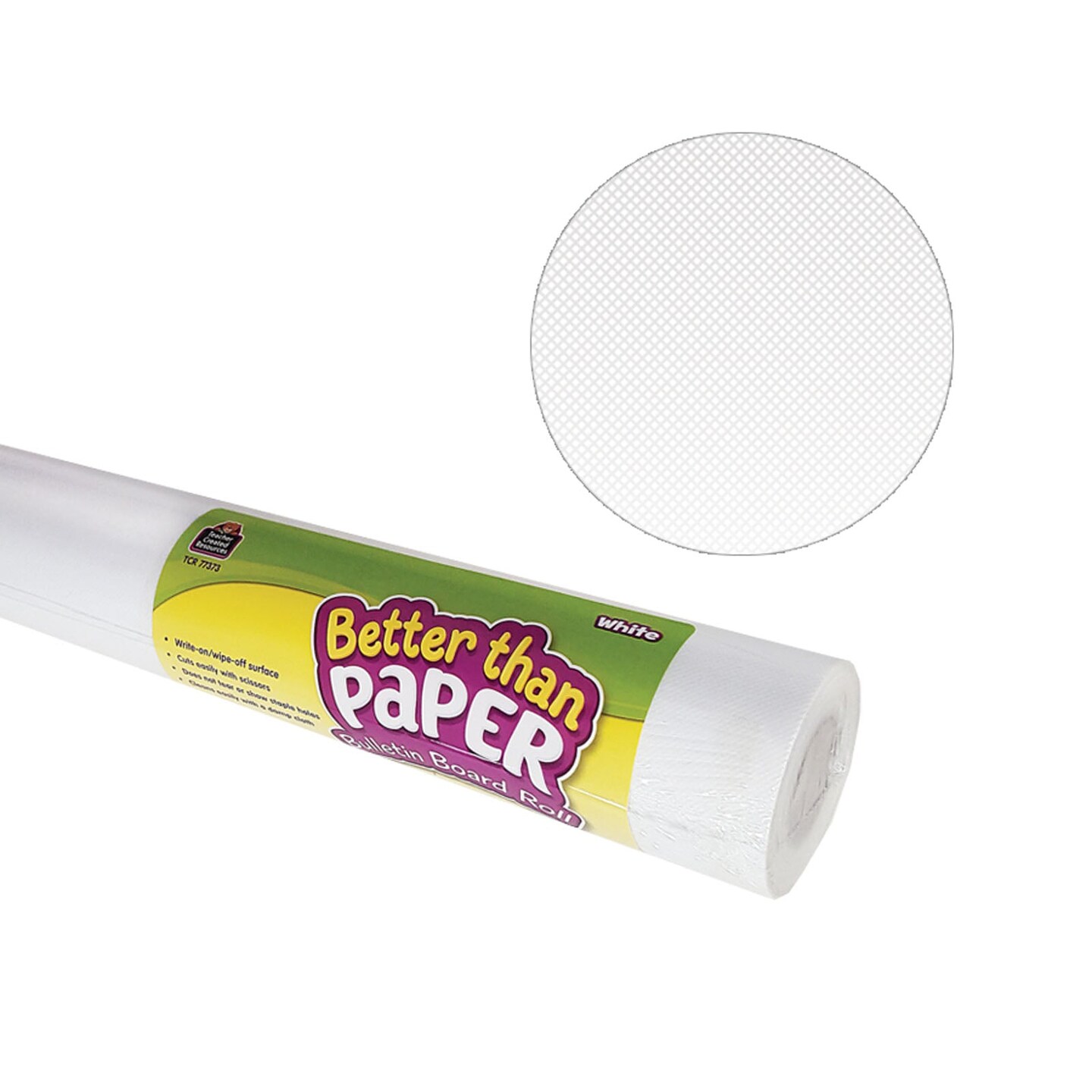 Better Than Paper&#xAE; Bulletin Board Roll, 4&#x27; x 12&#x27;, White, 4 Rolls
