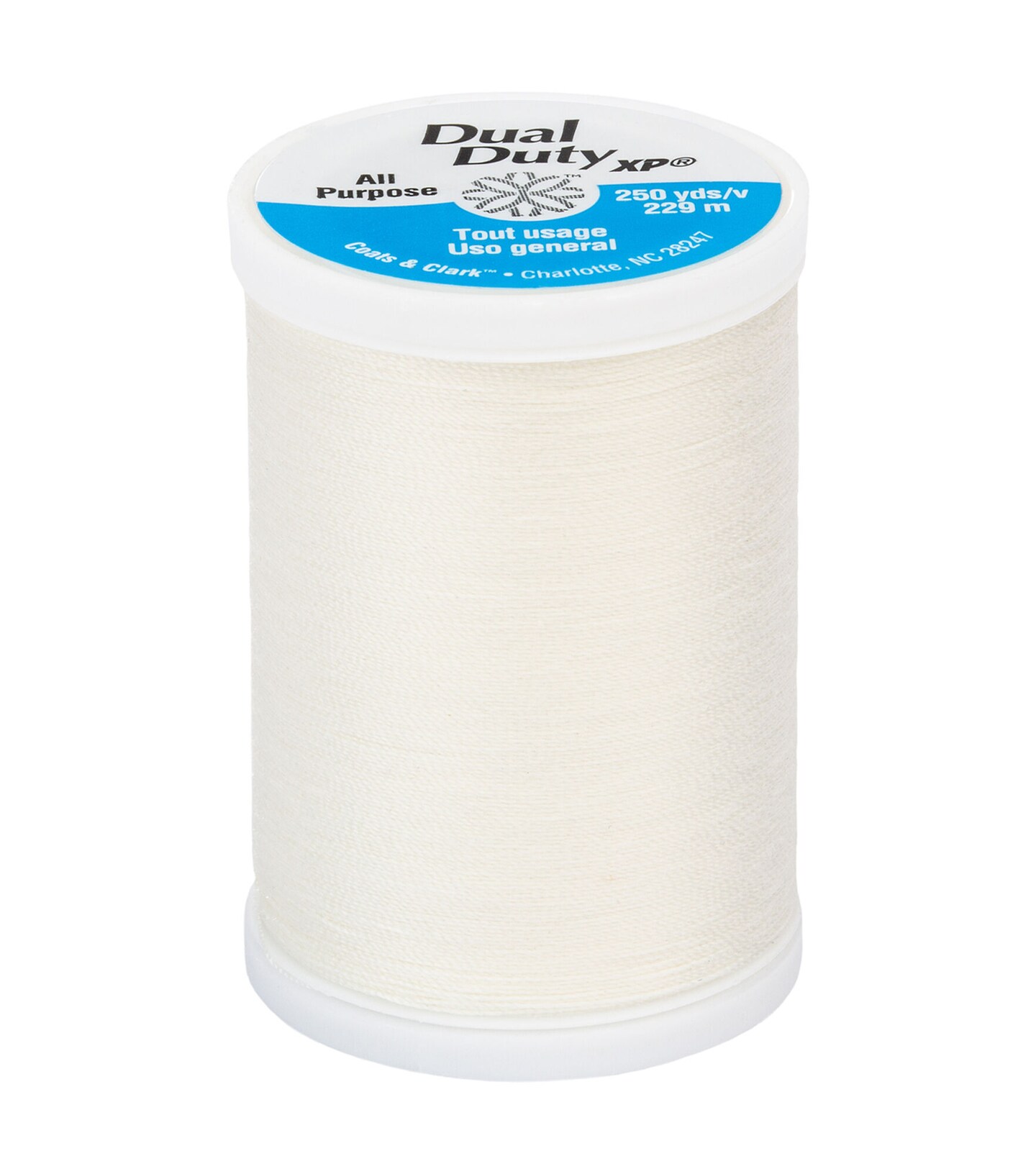 250 yards -- Dual Duty XP -- All Purpose Sewing Thread -- Pearl Color -- Ref. S910-8000 by Coats &#x26; Clark&#xAE;