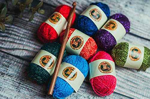 8 Pieces Lion Brand Yarn Bonbons Yarn, Beach,  28 yd/26 m