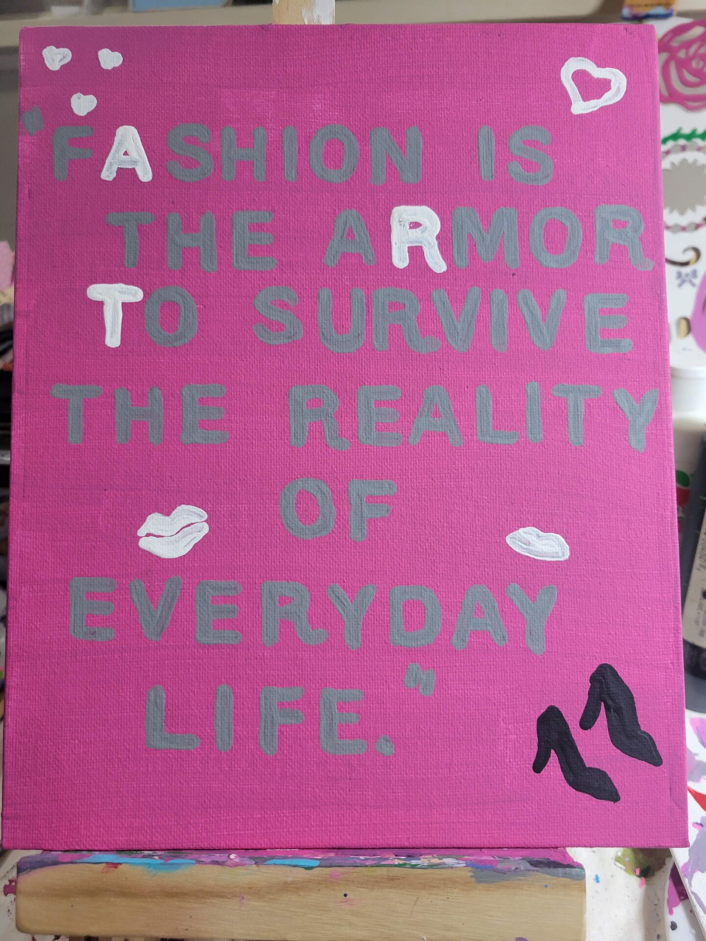 How-To name is Acrylic Painting with Quote